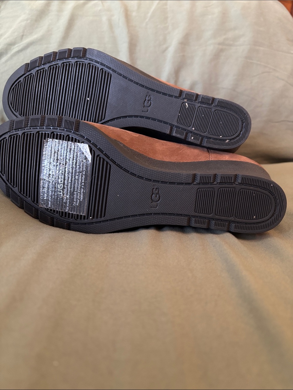 UGG Chestnut Suede Wedge Ankle Boots - Picture 2 of 4